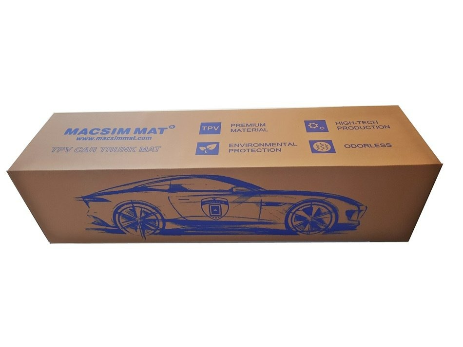 Thảm lót cốp xe ô tô LandRover Evoque 2019-nay nhãn hiệu Macsim chất liệu TPV cao cấp màu đen