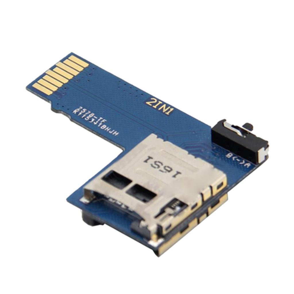 Cho Raspberry Pi Dual Thẻ TF Adapter SD Adapter Thẻ 2 Trong 1 Hệ Thống Kép