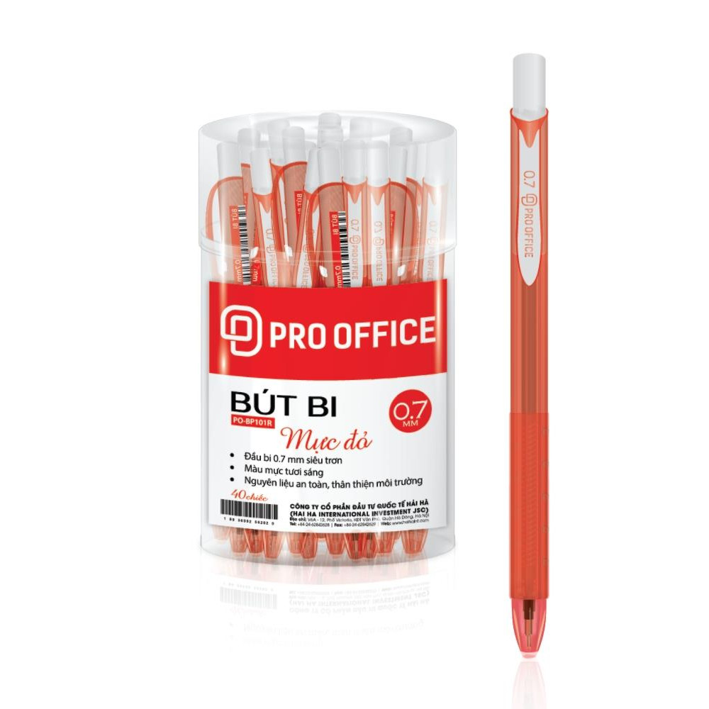 Bút bi văn phòng PRO-OFFICE ngòi 0.7mm - 1 chiếc - PO-BP101