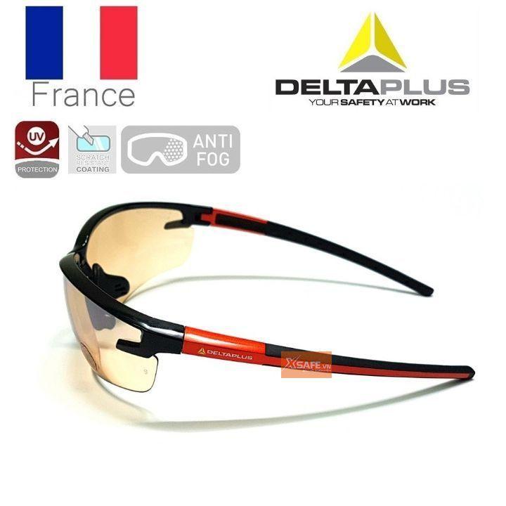 Kính bảo hộ Deltaplus Fuji2 Mắt kính chống bụi, chống tia UV, chắn gió, chống trầy xước, đọng sương,lao động, đi xe máy