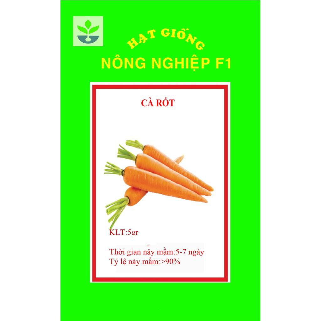 Gói 5 gr hạt giống cà rốt xuất xứ thái lan