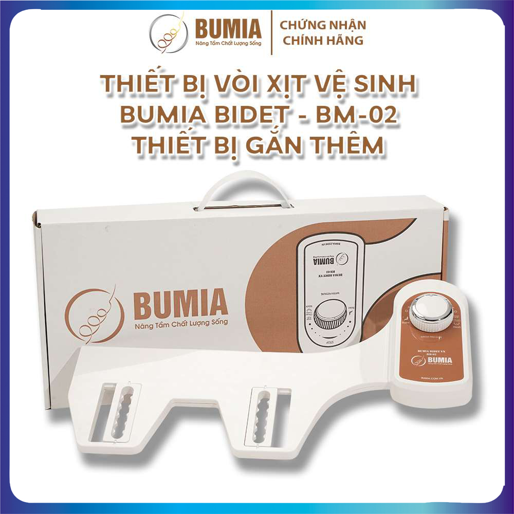 Combo 2 vòi xịt vệ sinh thông minh gắn bồn cầu bumia bidet Bm-02, 2 vòi xịt vệ sinh hậu môn và vệ sinh phụ khoa cho phụ nữ, bảo hành chính hãng 3 năm.