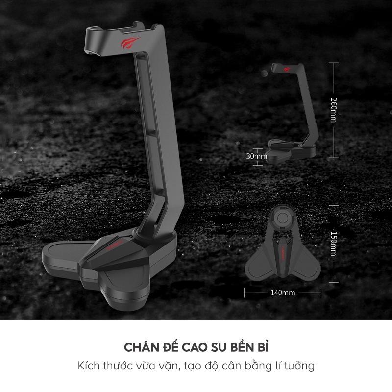 Giá Treo Gaming Headphone HAVIT HY505, Thiết Kế Chắc Chắn, Đế Cao Su Siêu Bền - Hàng Chính Hãng