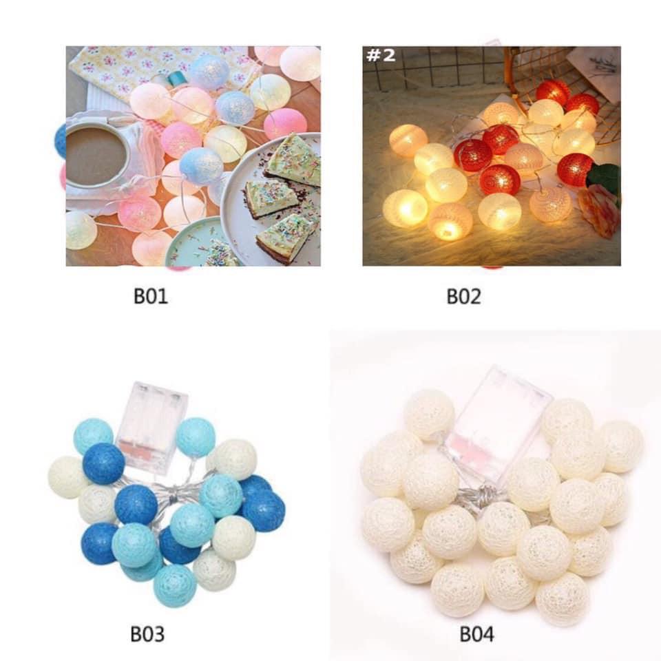 Dây Đèn LED 20 Bóng Hình Cầu Trang Trí Tiệc