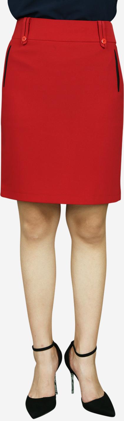 Chân váy nữ VDS0901DD đỏ đô