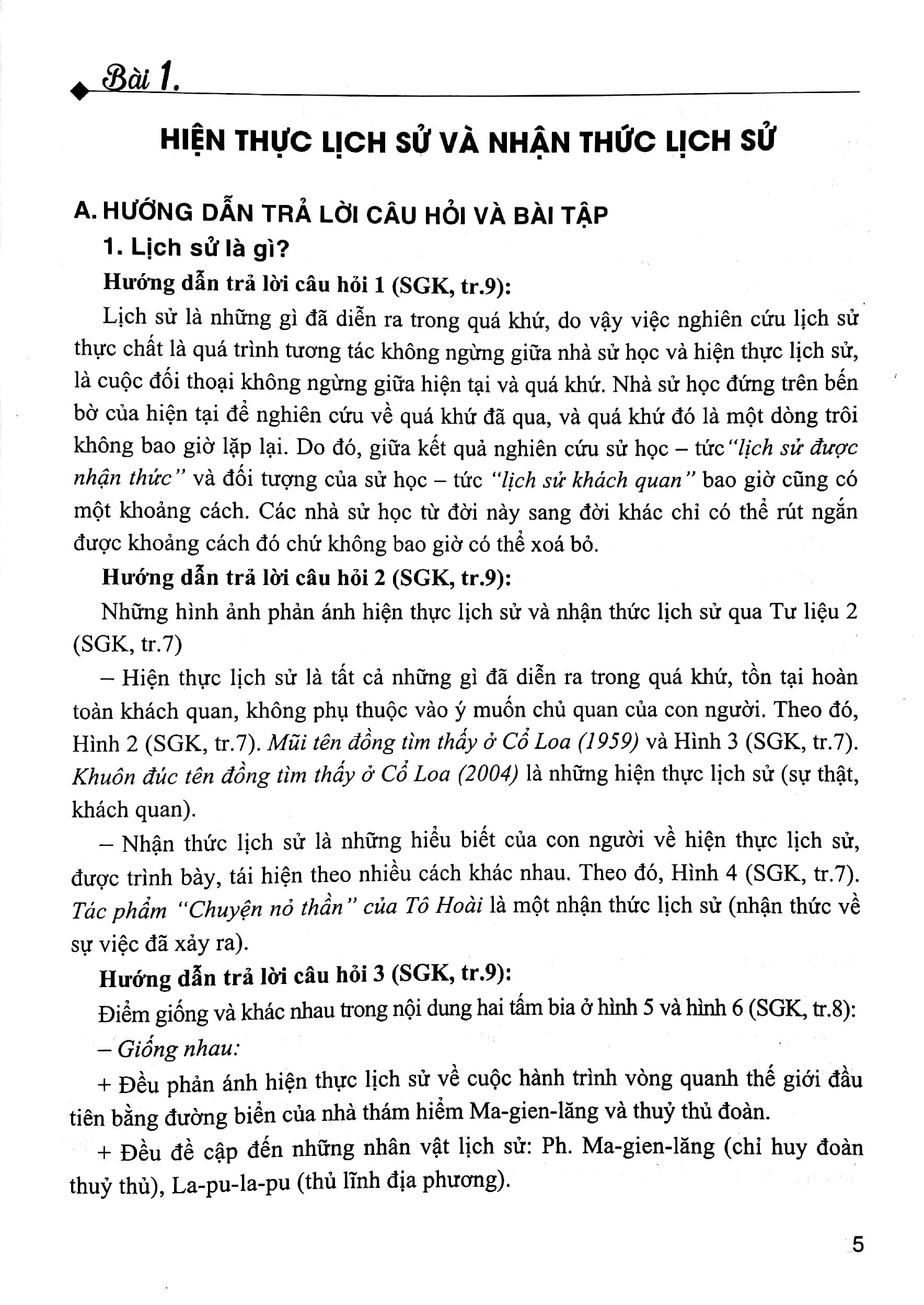 Hướng Dẫn Trả Lời Câu Hỏi &amp; Bài Tập Lịch Sử Lớp 10 (Theo Chương Trình GDPT Mới) (Bám Sát SGK Kết Nối)