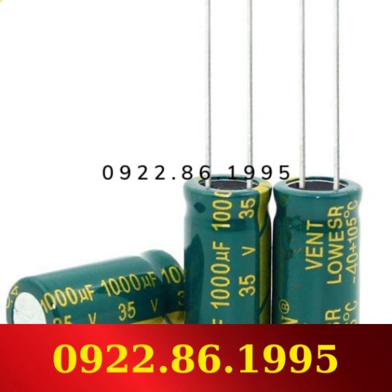 Tinh Thể Tần Số Cao Mới 1000Uf 35V 35V 1000Uf Kích Thước Mới: 10*20Mm hàng mới về