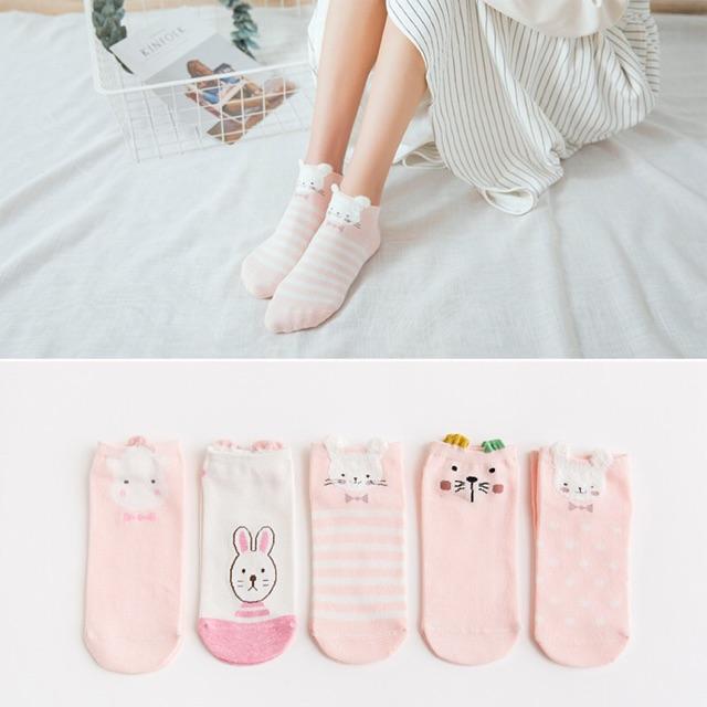 Tất cổ ngắn thỏ cute