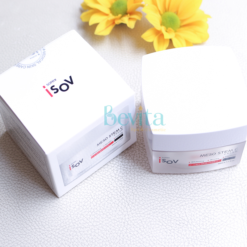 Kem dưỡng trắng, giảm nám, tái tạo da Isov Meso Stem C Cream 50ml