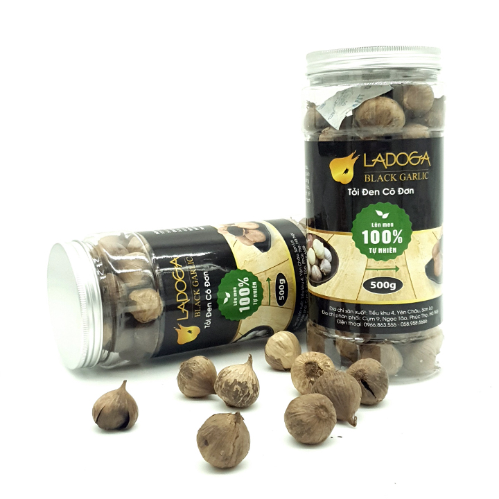 Tỏi đen cô đơn LADOGA lên men tự nhiên Hộp 500g