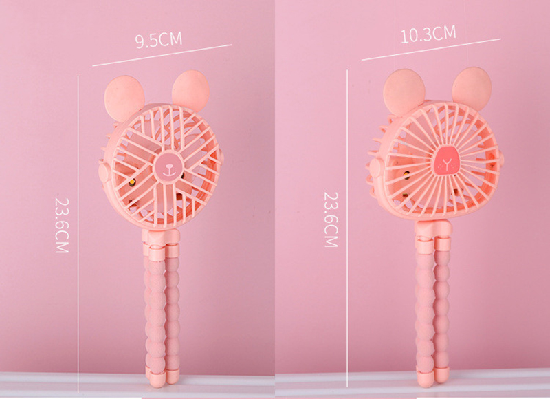 Quạt cầm tay pin sạc Bạch tuộc Octopus Tai Thú (Giao mẫu tai thú ngẫu nhiên, được chọn màu quạt)