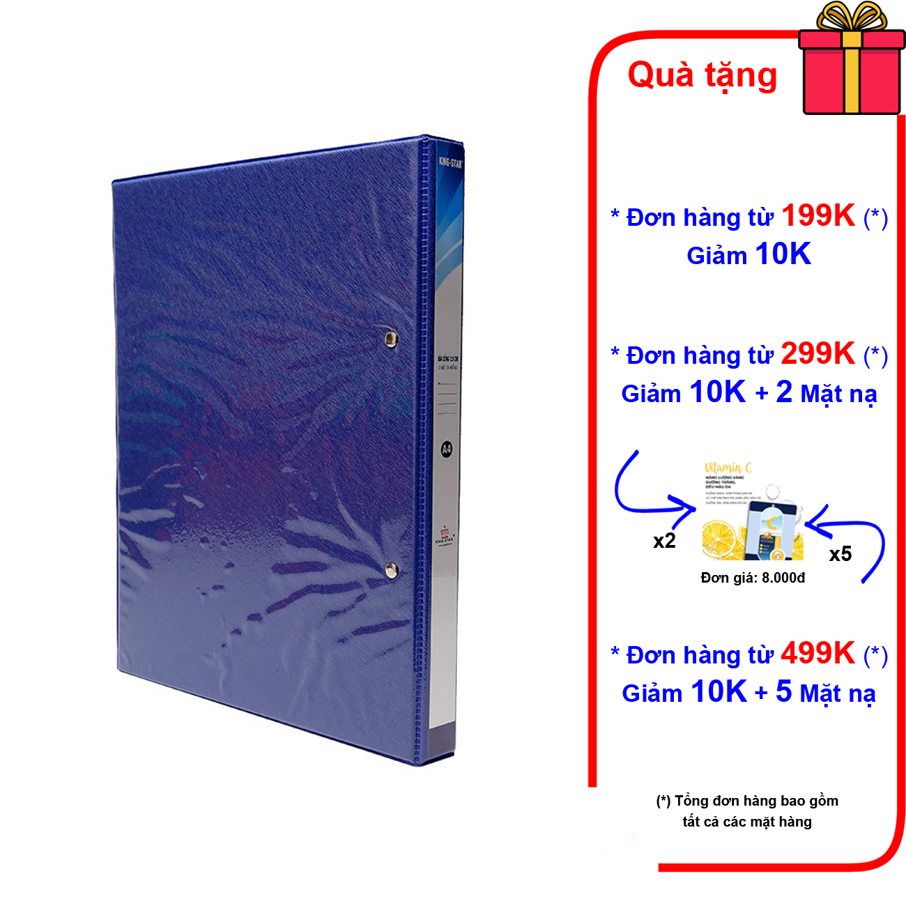 Bìa xi kiếng 3 c.òng 3F5 A4 loại dày