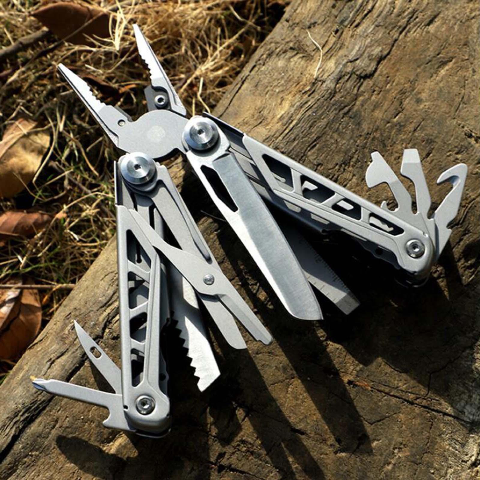 Multitool Pliers Multifunction Tool Pliers Durable Foldable Combination Folding Pliers Multi Tool for Climbing Yard Hiking Backpacking