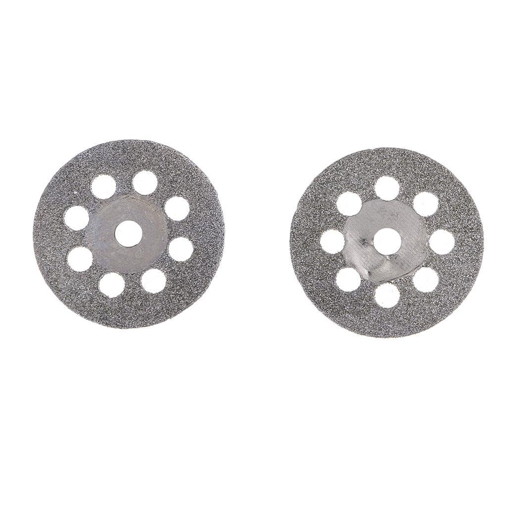 10 Piece Diamond Cutting Wheels Cut Off Discs Drill Bit with Mandrel For Rotary Tool Stone Blade 22mm 25mm 30mm 35mm 40mm