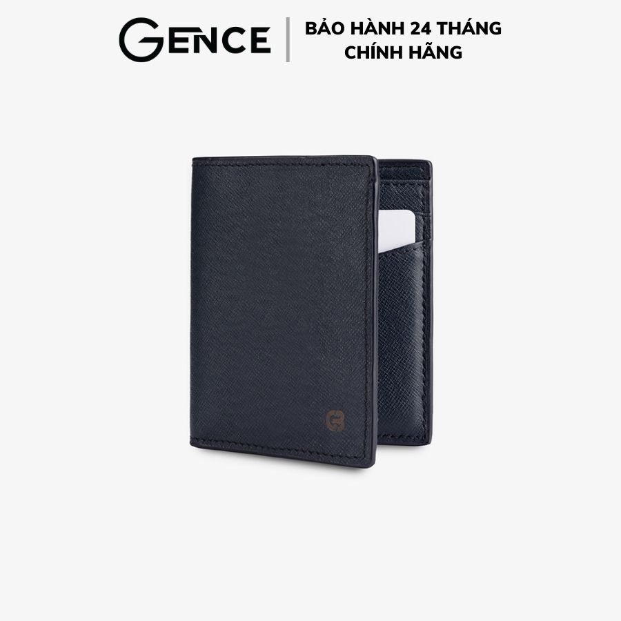 Ví Nam Gence Da Bò TaiGa Cao Cấp C01 Màu Xanh | Hàng Chính Hãng