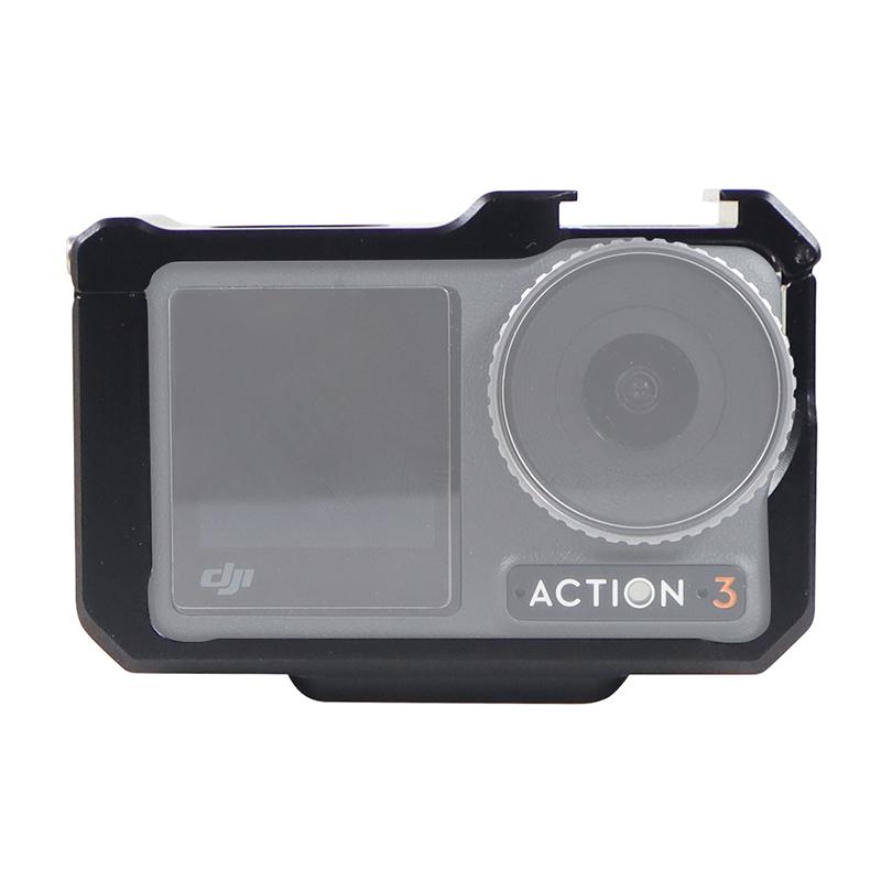 Nâng cấp Lồng kim loại Base Base từ tính cho DJI OSMO Hành động 3 Trường hợp khung bảo vệ mở rộng giày Cold Mount 1/4 "