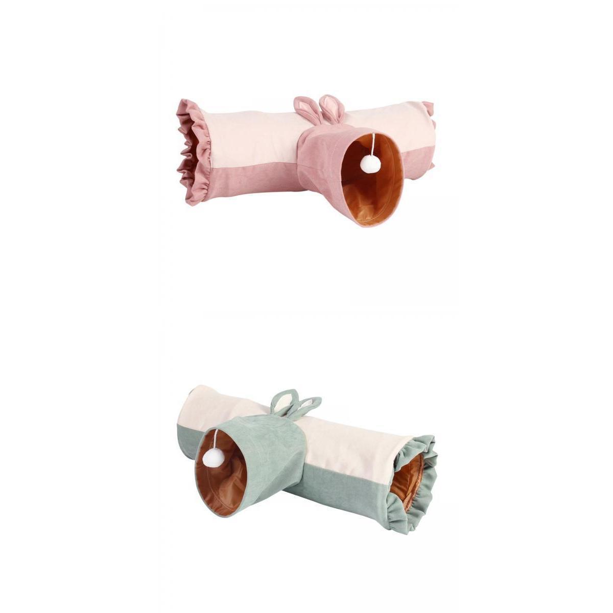 2pcs Guinea Pig Tunnel Collapsible Play Toy Pet Hideout For Hamster Mice