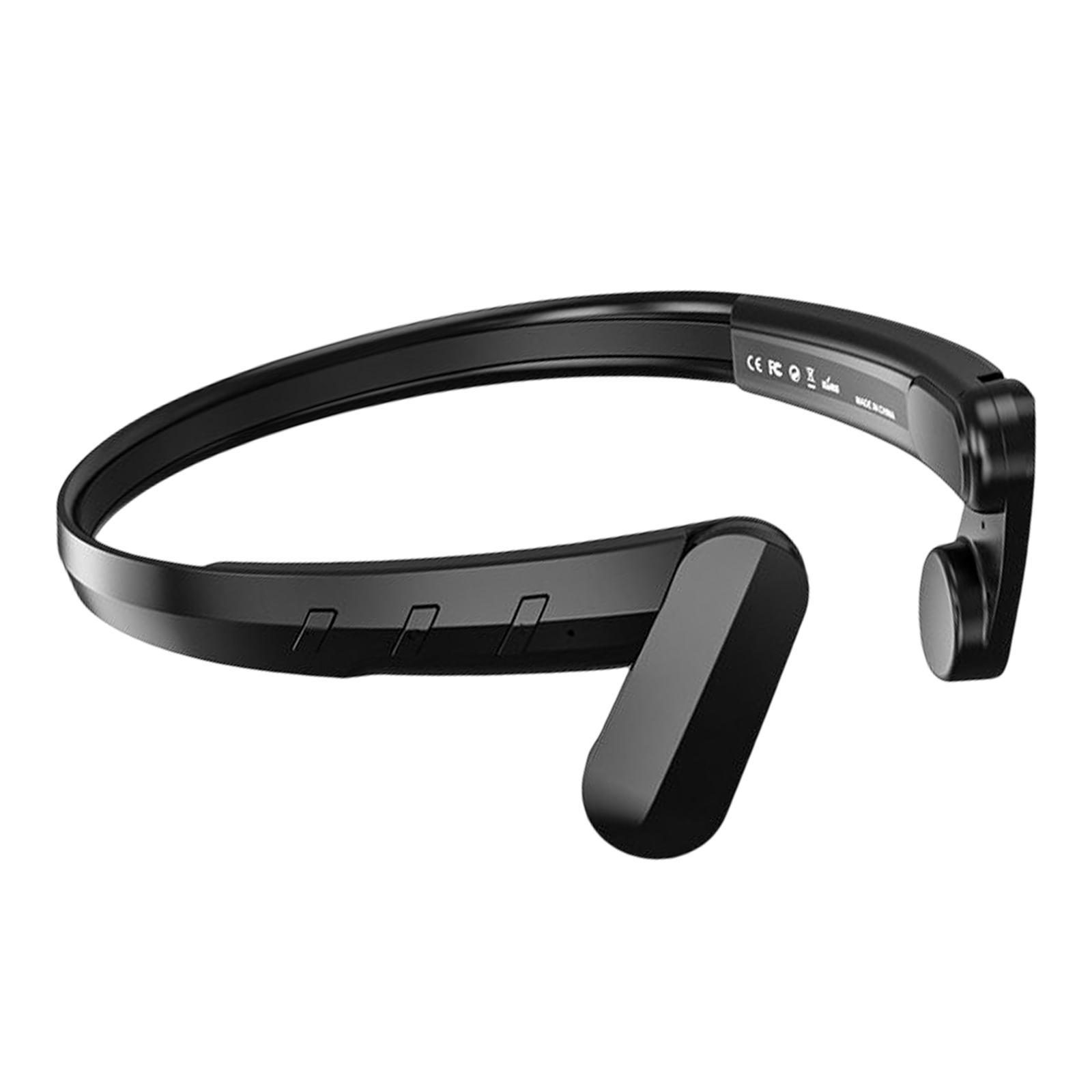 Wireless Headphone IPX5 Waterproof Calling for Running Driving Hiking Black