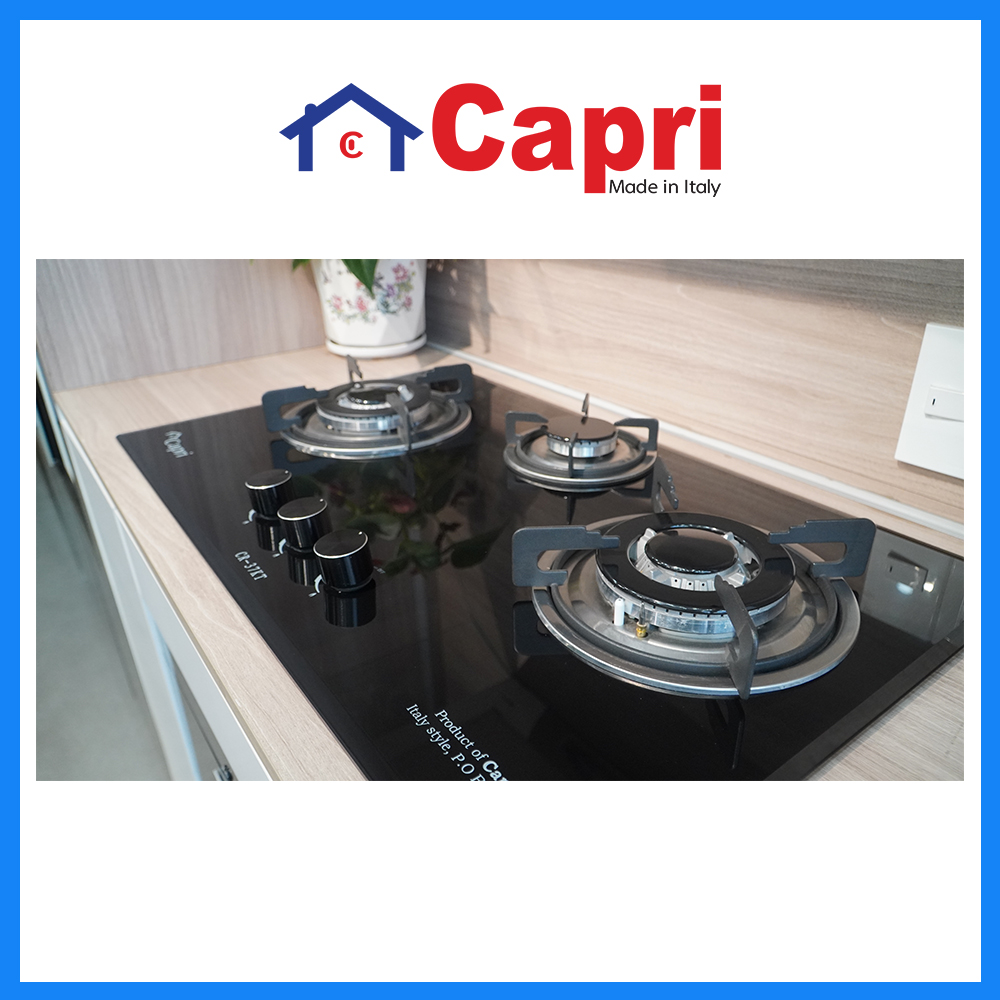 Bếp gas âm 3 lò Capri CR-37KT | Hàng chính hãng