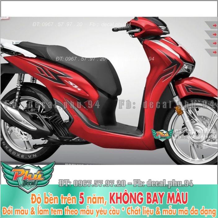Tem rời SH 2020 Chỉ đen xe đỏ