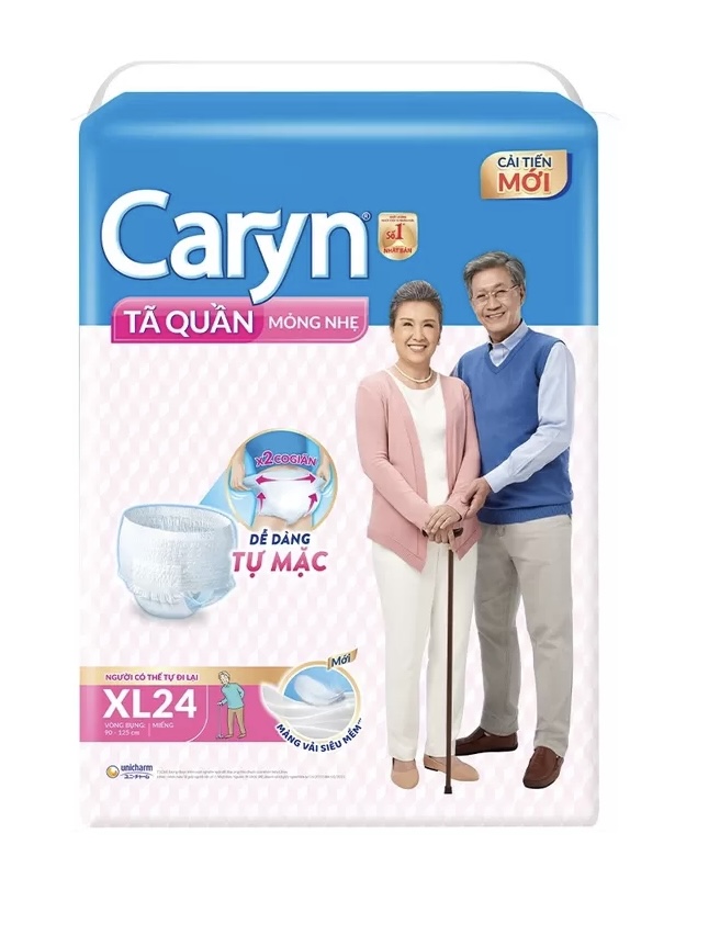 TÃ QUẦN CARYN NGƯỜI GIÀ SIZE XL24 MIẾNG