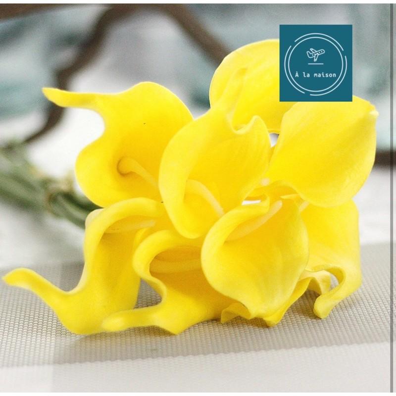 Hoa giả - Calla LiLy nhí 35cm mô phỏng giống thật, hoa cô dâu, hoa decor trang trí