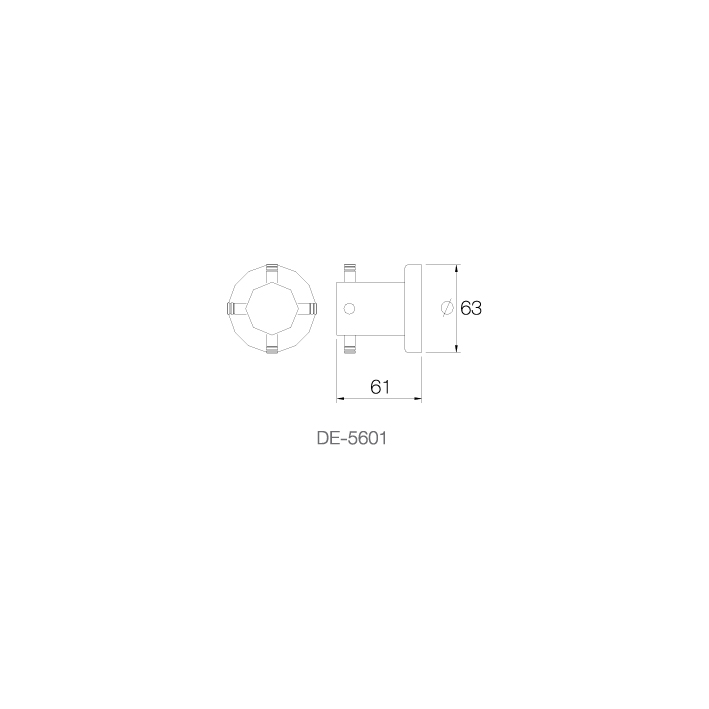 Móc treo DE-5601 - INOX SUS 304