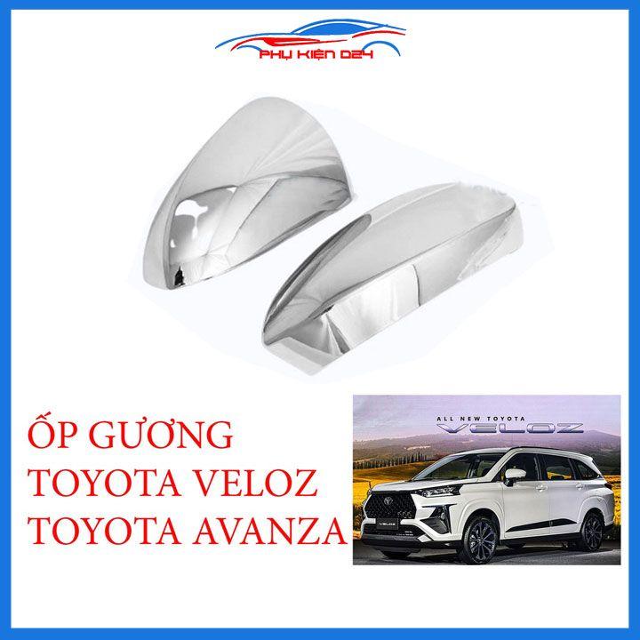 Ốp gương chiếu hậu Avanza 2022-2023 mạ crom bảo vệ chống trầy trang trí làm đẹp xe