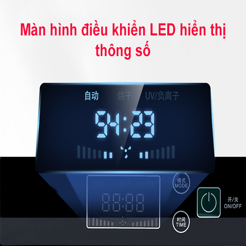 MÁY SẤY CHÉN BJG662 MÁY SẤY KHÔ BÁT ĐĨA GIA ĐÌNH KHỬ KHUẨN AN TOÀN BẰNG TIA UV CÓ MÀN HÌNH LED HIỂN THỊ THÔNG SỐ DỄ DÀNG SỬ DỤNG DUNG TÍCH 45L