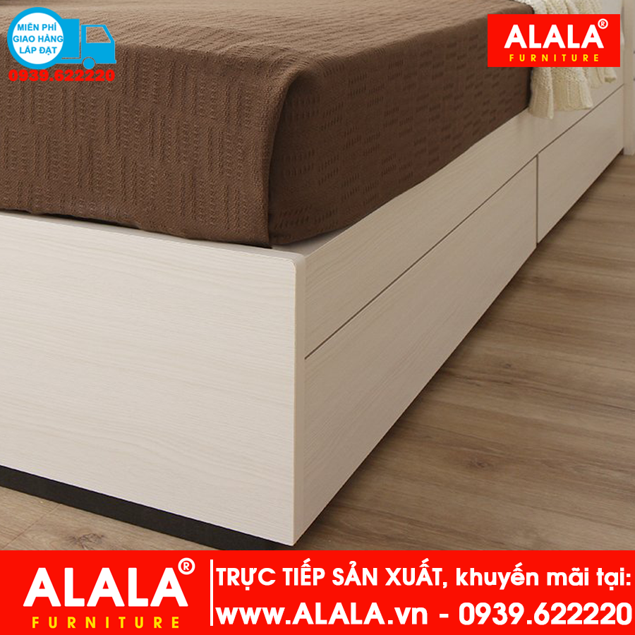 Giường ngủ ALALA07 gỗ HMR chống nước - www.ALALA.VN - 0939.622220