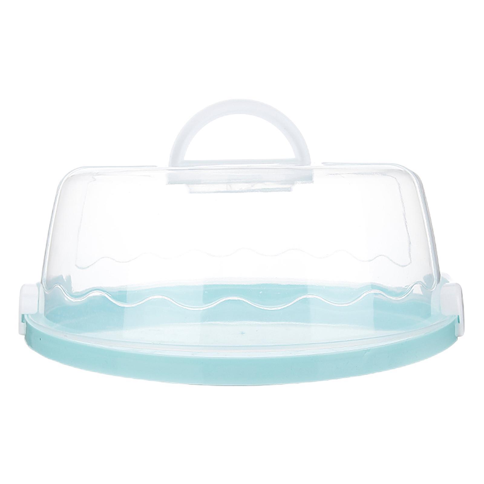 Cake Stand with Lid Cover Handle Round/Square Cake Keeper Clear Birthday
