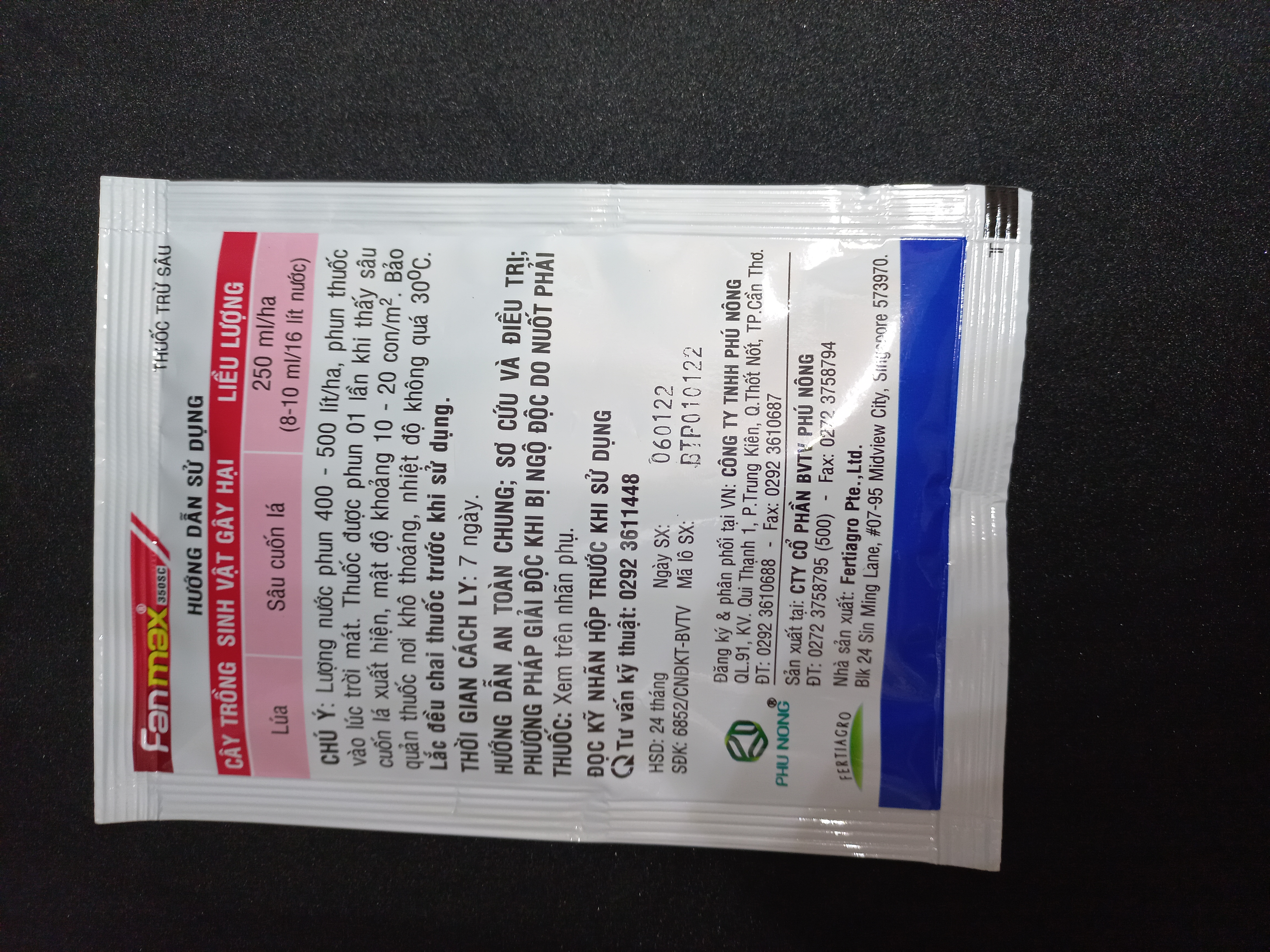 Chế phẩm trừ sâu Fanmax 350SC 16ml