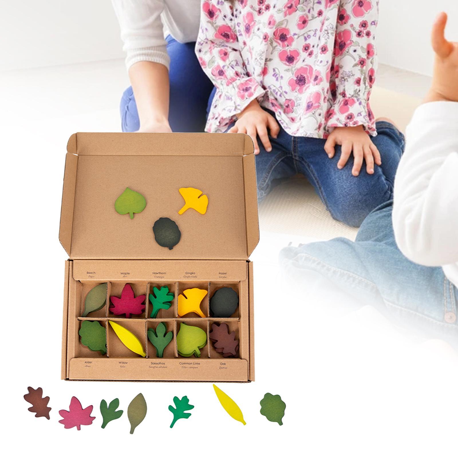 Leaf Wooden Jigsaw Puzzles Sensory Development Building Blocks Toys for Kids