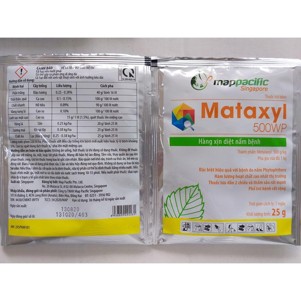 Mataxyl 500WP diệt nấm bệnh cây trồng - gói 25g