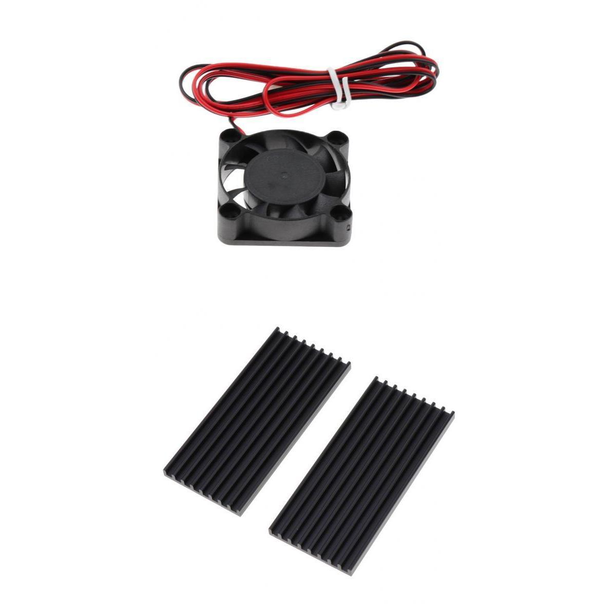 Mini CPU Cooling Fan Heat Sink with Screws & VGA RAM Cooler Pad Shim for