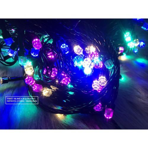 DÂY ĐÈN NHÁY LED Trang Trí 50 Mét, Đèn LED KIM CƯƠNG CUỐN CÂY CAO CẤP