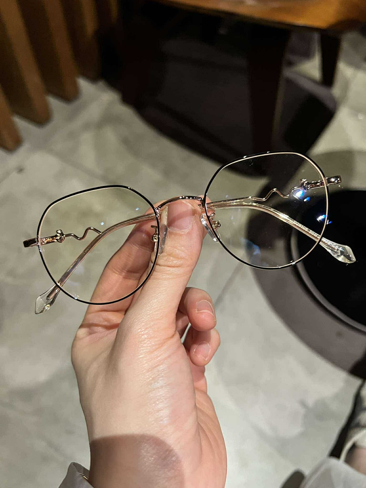 Kính vintage kim loại kiểu cách thời trang Hàn Quốc