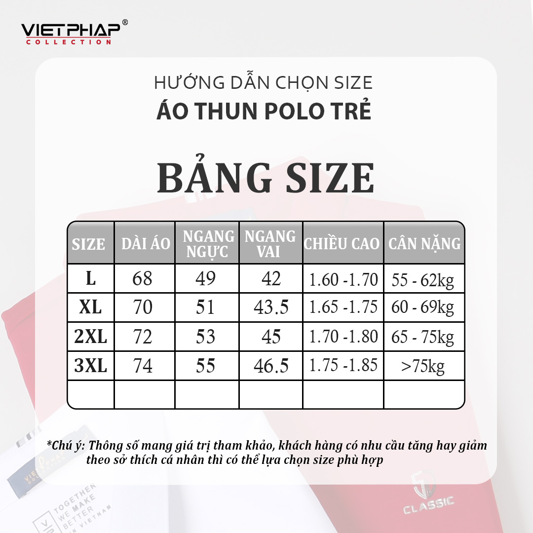 Áo Thun Polo Nam Cao Cấp VIỆT PHÁP / Form Basic - Chất liệu cotton co dãn thấm hút mồ hồi tốt 68801