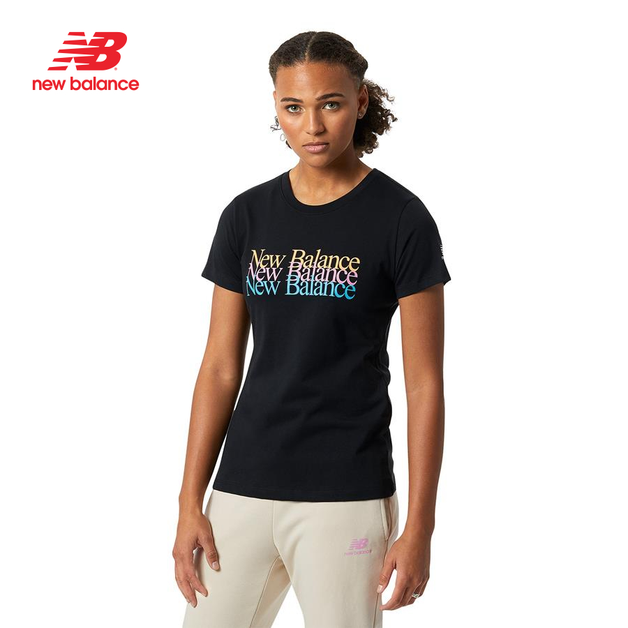 Áo thun tay ngắn thời trang nữ New Balance ESSENTIALS CELEBRATE TEE - AWT21507BK (form châu á)