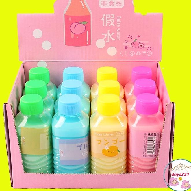 Slime CHAI NƯỚC NGỌT MÀU THẠCH 10 màu cực đẹp Đồ chơi hũ slam chất nhờn ma quái squishy