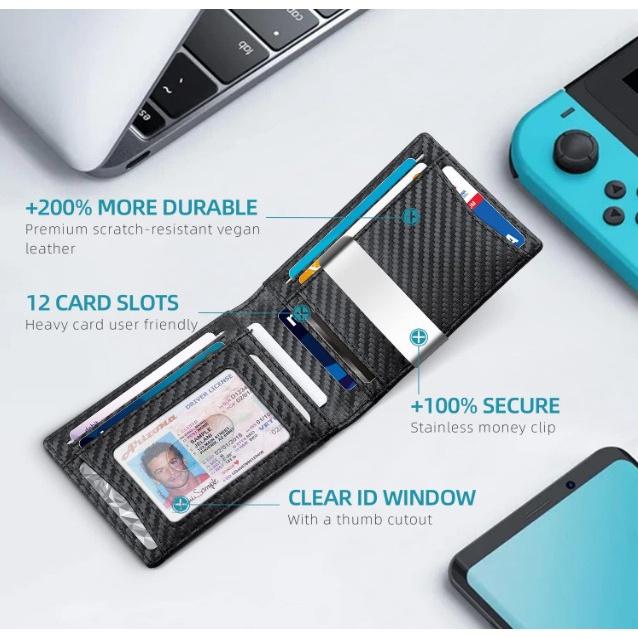 Ví Kẹp Tiền Clip Money RFID Wallet Men Slim