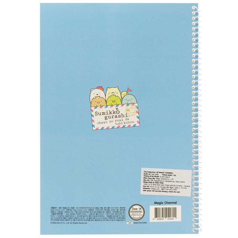 Sổ Lò Xo Mini Kẻ Ngang Sumikko Gurashi - Magic Channel Ver.22-4 - Mẫu 2