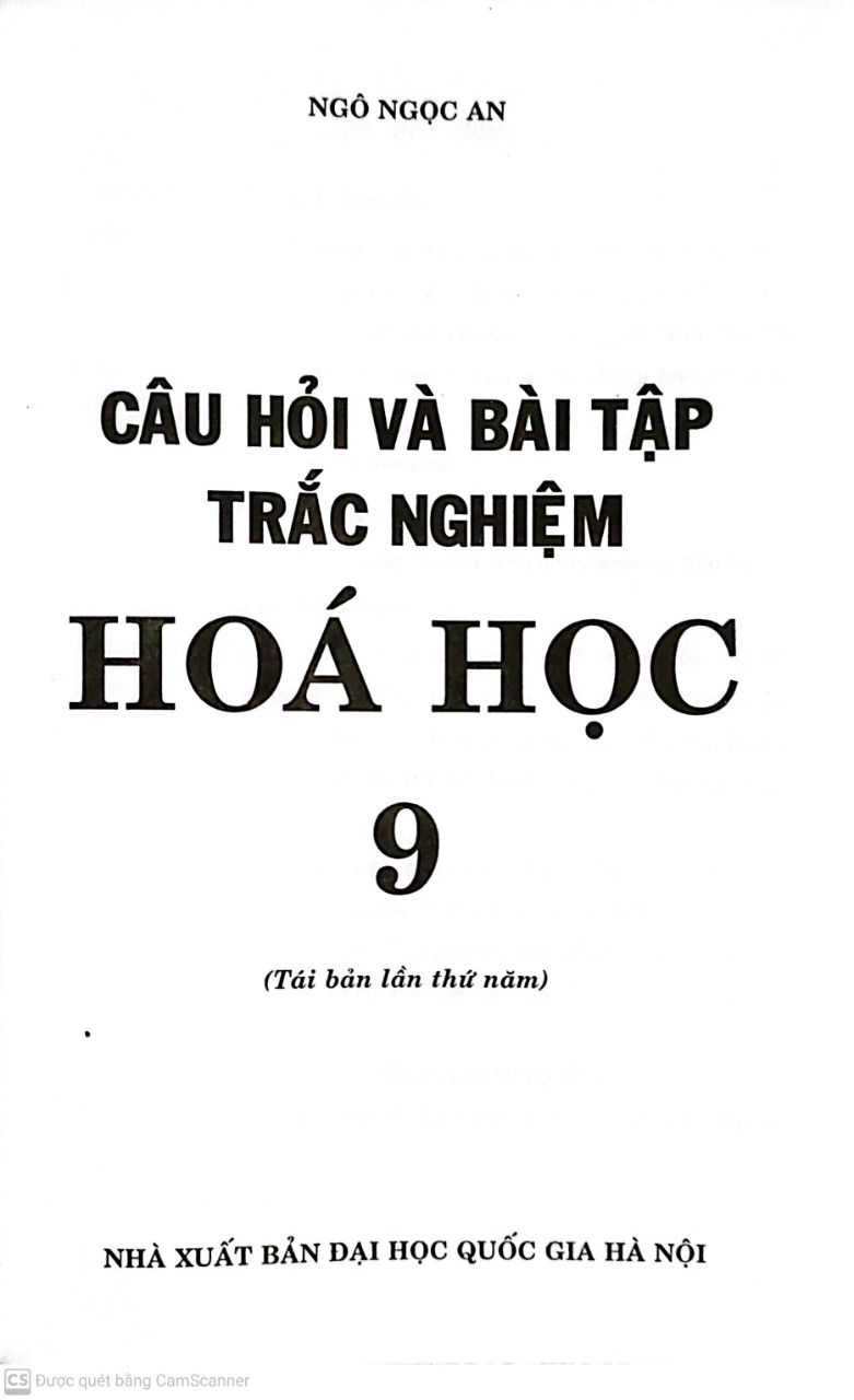 Câu Hỏi Và Bài Tập Trắc Nghiệm Hóa Học 9