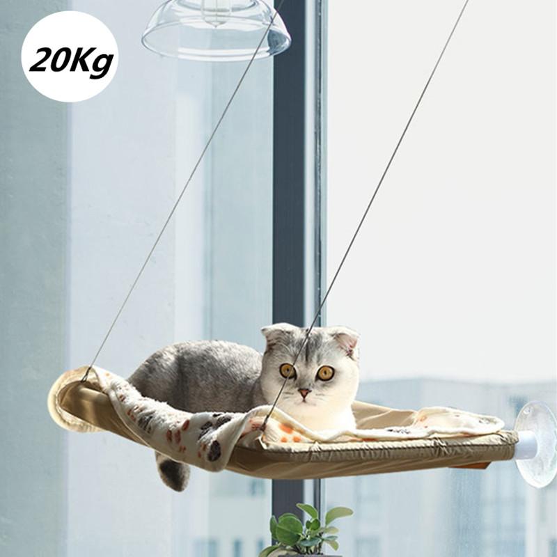 Mèo Treo Giường Thú Cưng Võng Giường Cho Mèo Thoải Mái Cát Cửa Sổ Võng Với Chăn Mền Kitty Nắng Cửa Sổ Ghế Núi Chịu Lực 20Kg