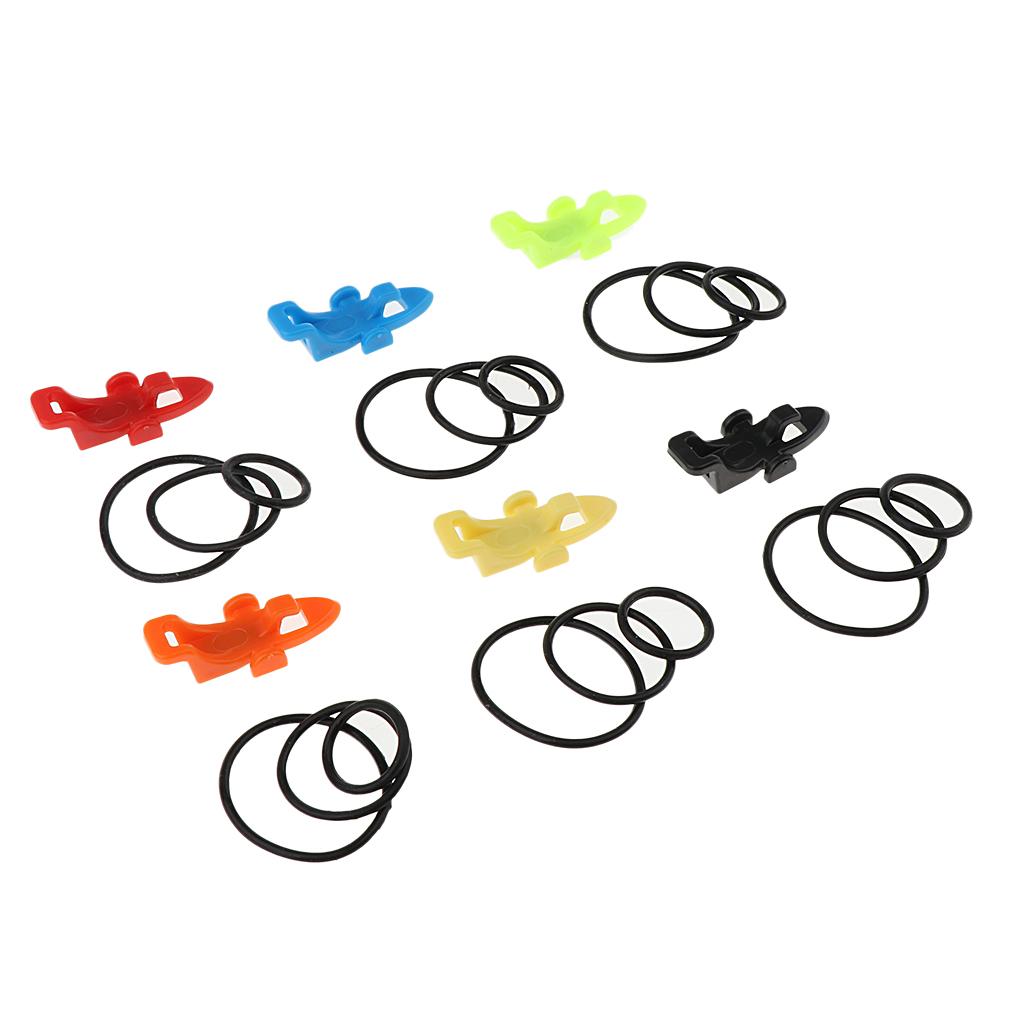 6pcs Fishing Rod Pole Hook Keeper Spoon Lure Bait Holder Tackle Accessories