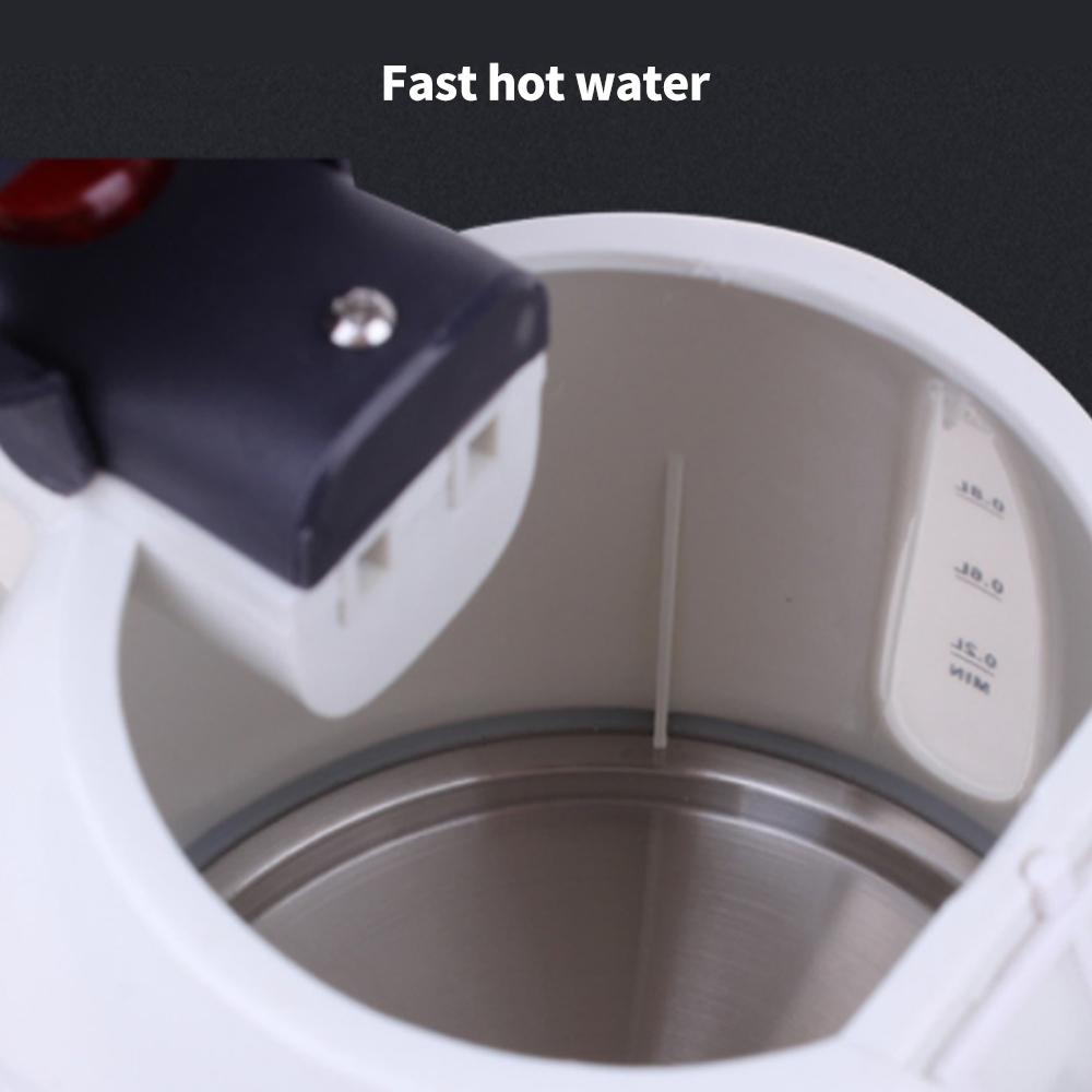 1000mL Car Electric Kettle 12V 150W Portable Cigarette Lighter Kettle for Trip Travel White