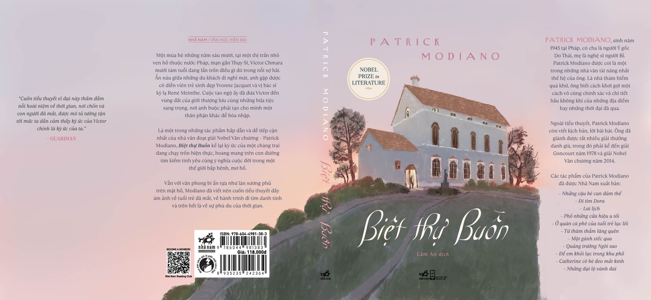 BIỆT THỰ BUỒN – Patrick Modiano - Lâm An dịch - Nhã Nam