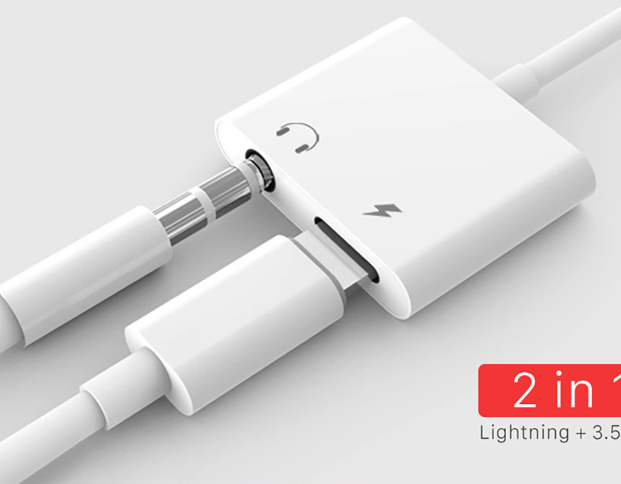 Đầu Chuyển Adapter Lightning Qua Lightning Và Jack Audio 3.5mm