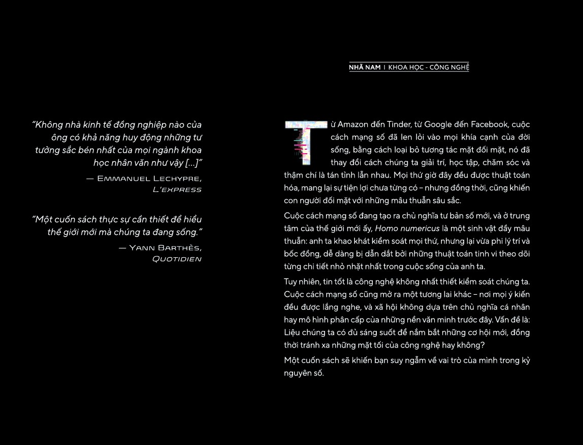 Sách - Homo Numericus - Con người trong kỷ nguyên số (Daniel Cohen) (Nhã Nam Official)