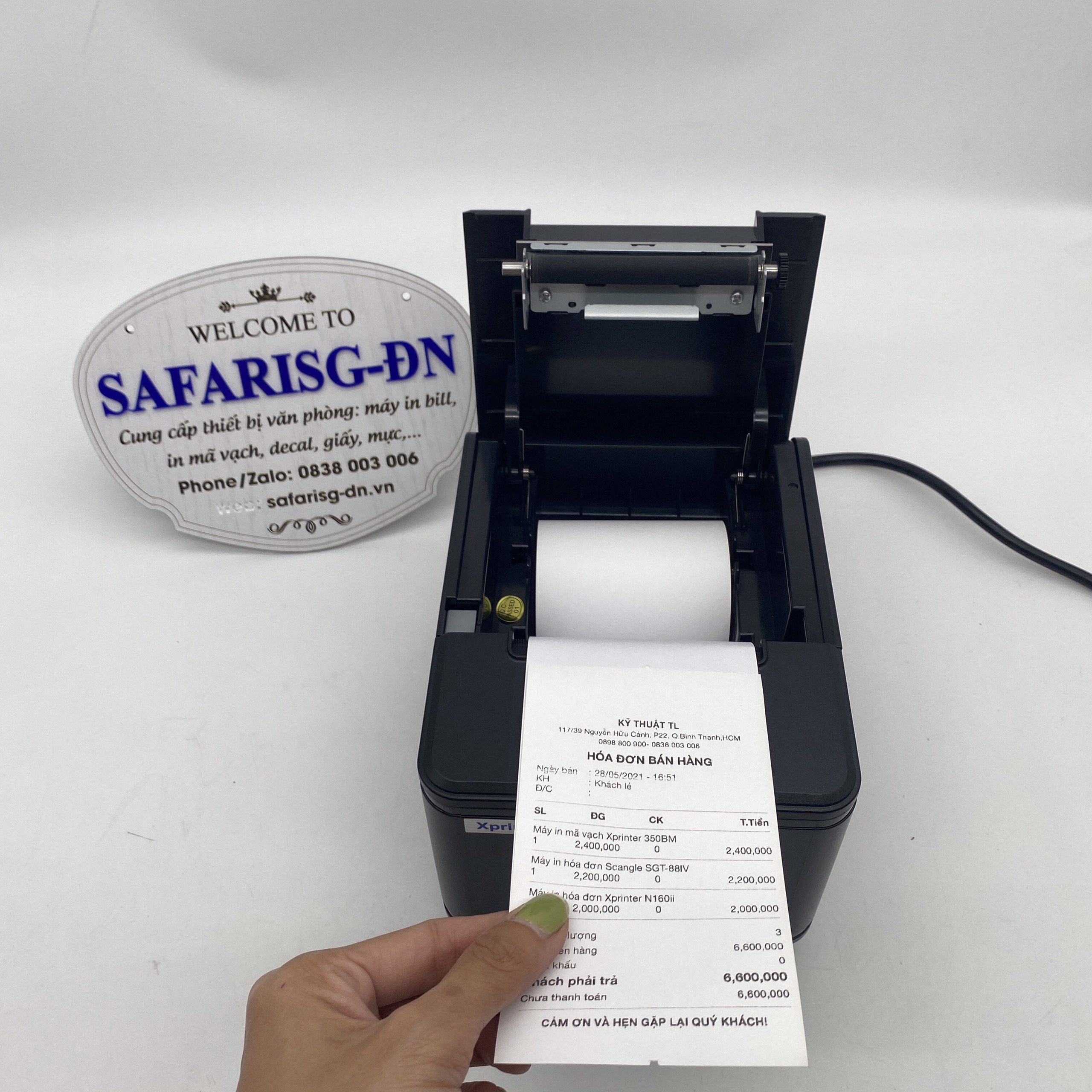 Máy in nhiệt, máy in hóa đơn, máy in bill K80 chính hãng Xprinter A160H cổng USB - Hàng Chính Hãng